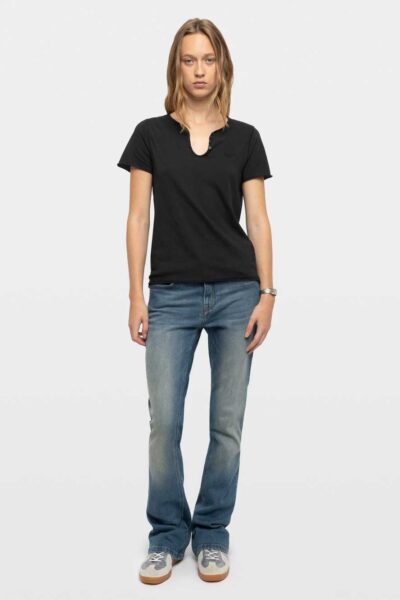 Zadig & Voltaire Fishnet Henley T-shirt