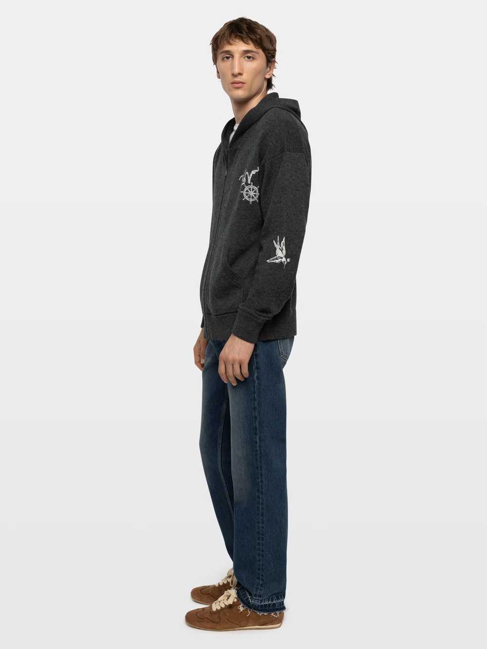 Zadig & Voltaire Camillo Cardigan, Charcoal.