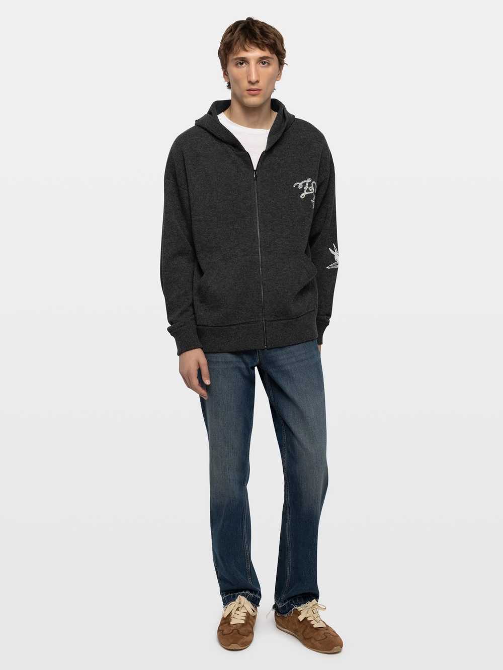 Zadig & Voltaire Camillo Cardigan, Charcoal.
