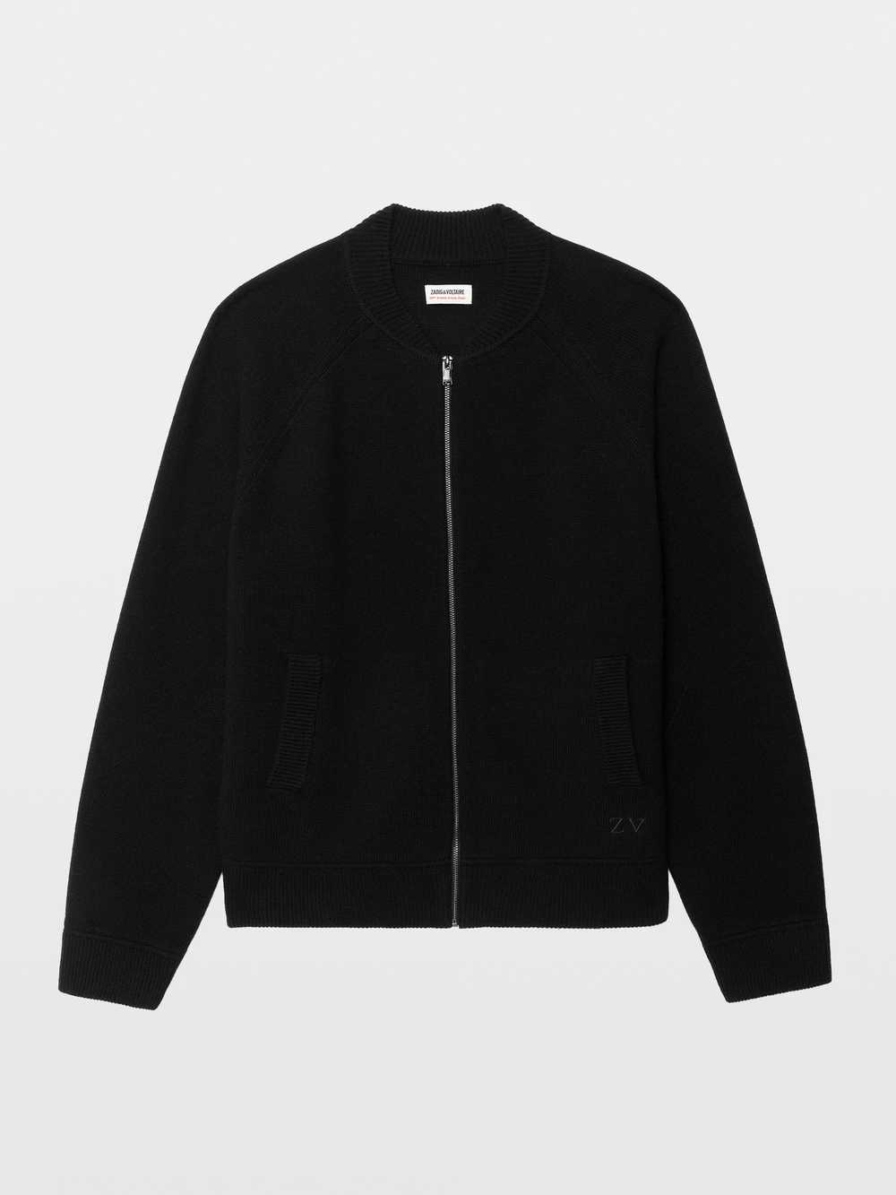 KMCA01304_BLACK_PACKSHOT_6a4baa8839c65.jpg Zadig & Voltaire Gweno Cardigan, Black.