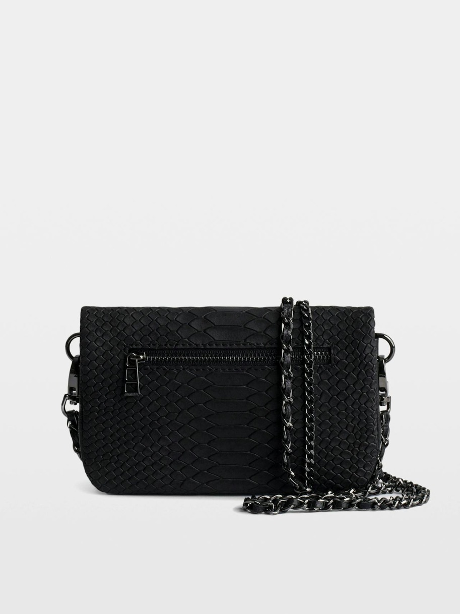 LWBA04082_BLACK_BACK_6970fa7245fec Zadig & Voltaire Rock Soft Savage Clutch, Black.