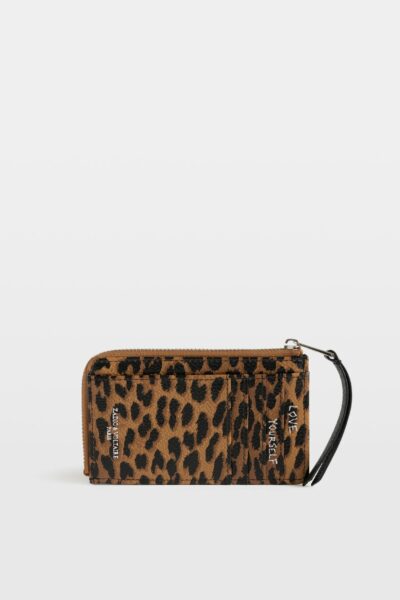 Zadig & Voltaire ZV Card Leopard, Brandy.