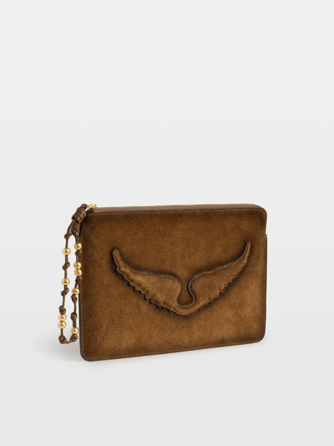Zadig & Voltaire Angel Clutch, Cognac
