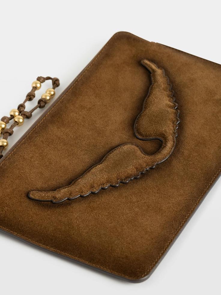 Zadig & Voltaire Angel Clutch, Cognac