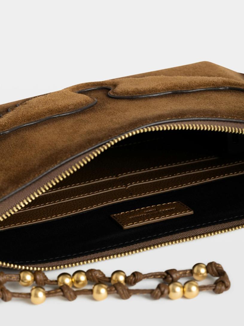 Zadig & Voltaire Angel Clutch, Cognac