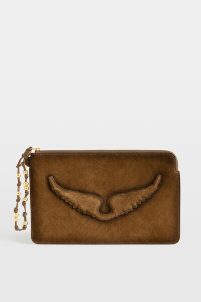 Zadig & Voltaire Angel Clutch, Cognac