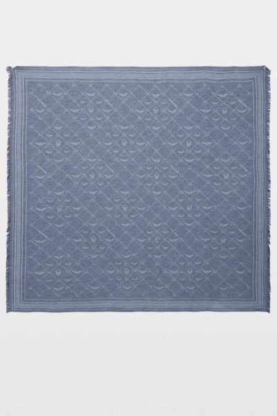 Zadig & Voltaire Liz Denim Monogram Scarf
