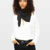 Zadig & Voltaire Blondie 85 Strass Western Scarf, Black.