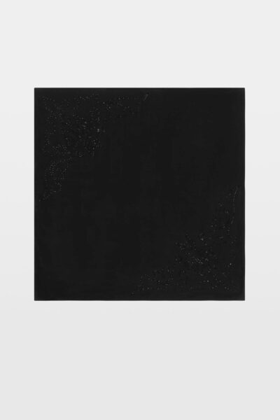 Zadig & Voltaire Blondie 85 Strass Western Scarf, Black.