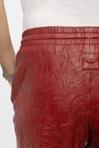 Alternative view of Zadig & Voltaire Pocha Crinkled Leather Trousers