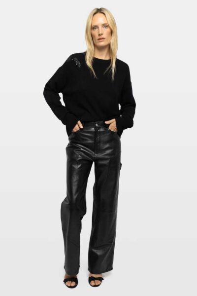 Zadig & Voltaire Perya Leather Trousers