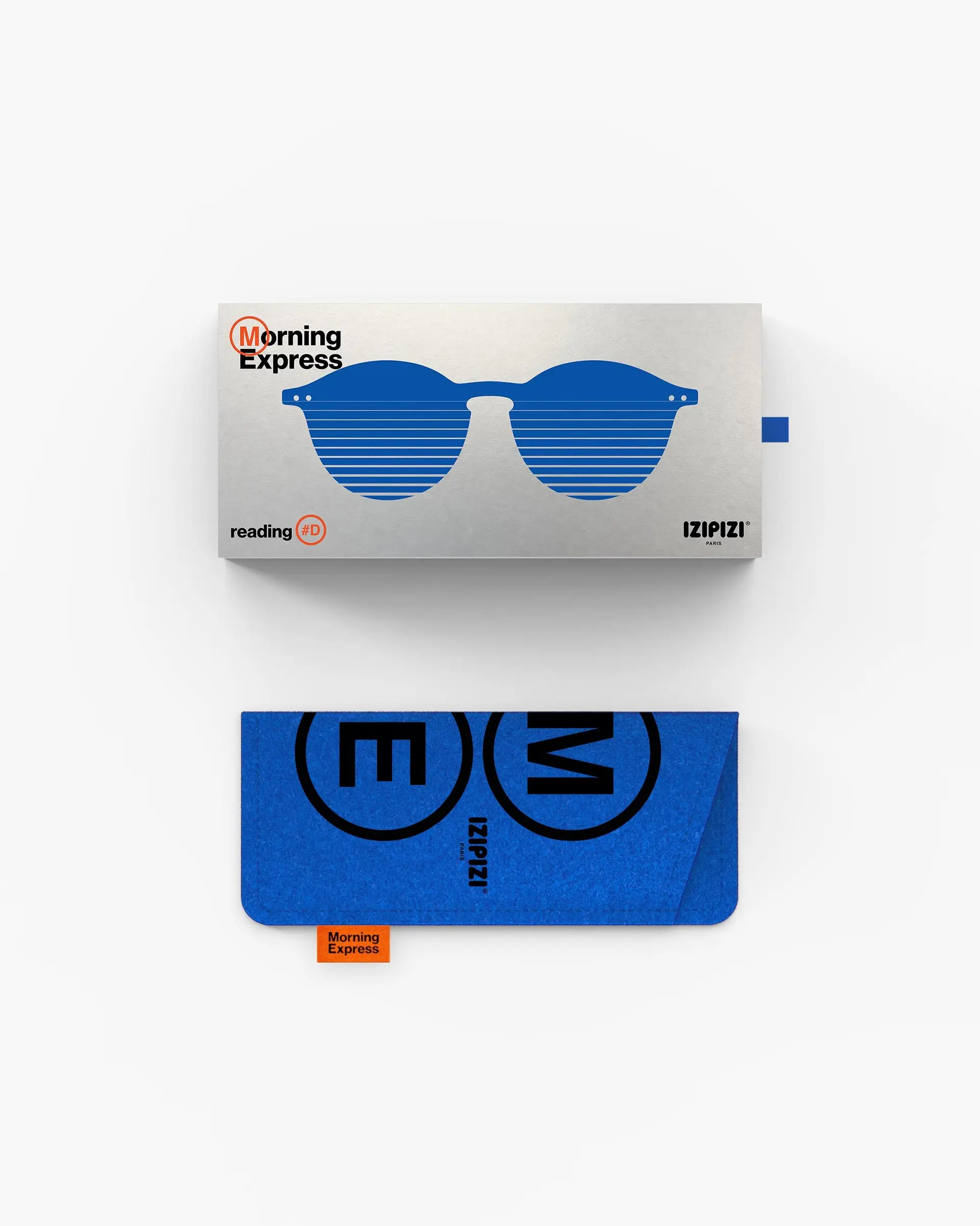 Izipizi #D Reading Glasses, Blue Line.