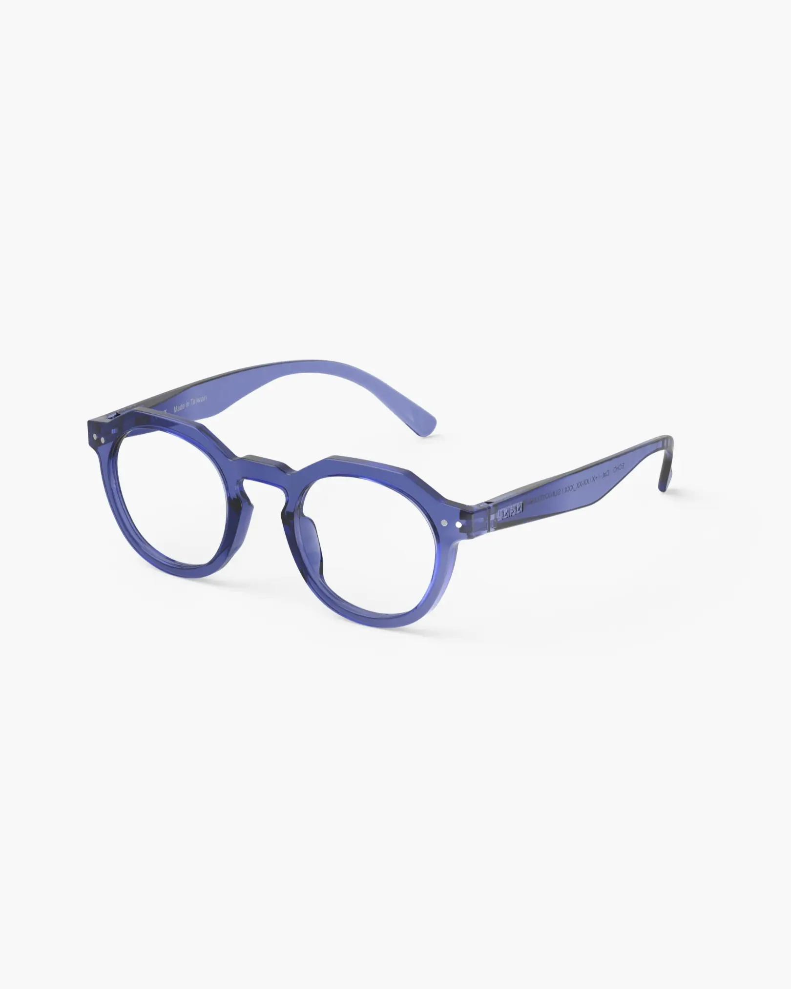 Izipizi #D Reading Glasses, Blue Line.