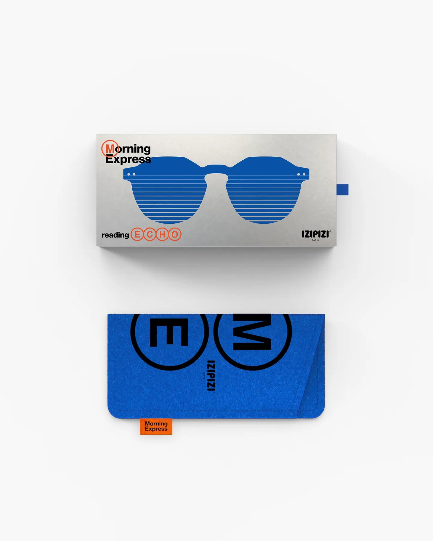 Izipizi #D Reading Glasses, Blue Line.