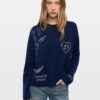 Zadig & Voltaire Markuz Cashmere Jumper, Marine.