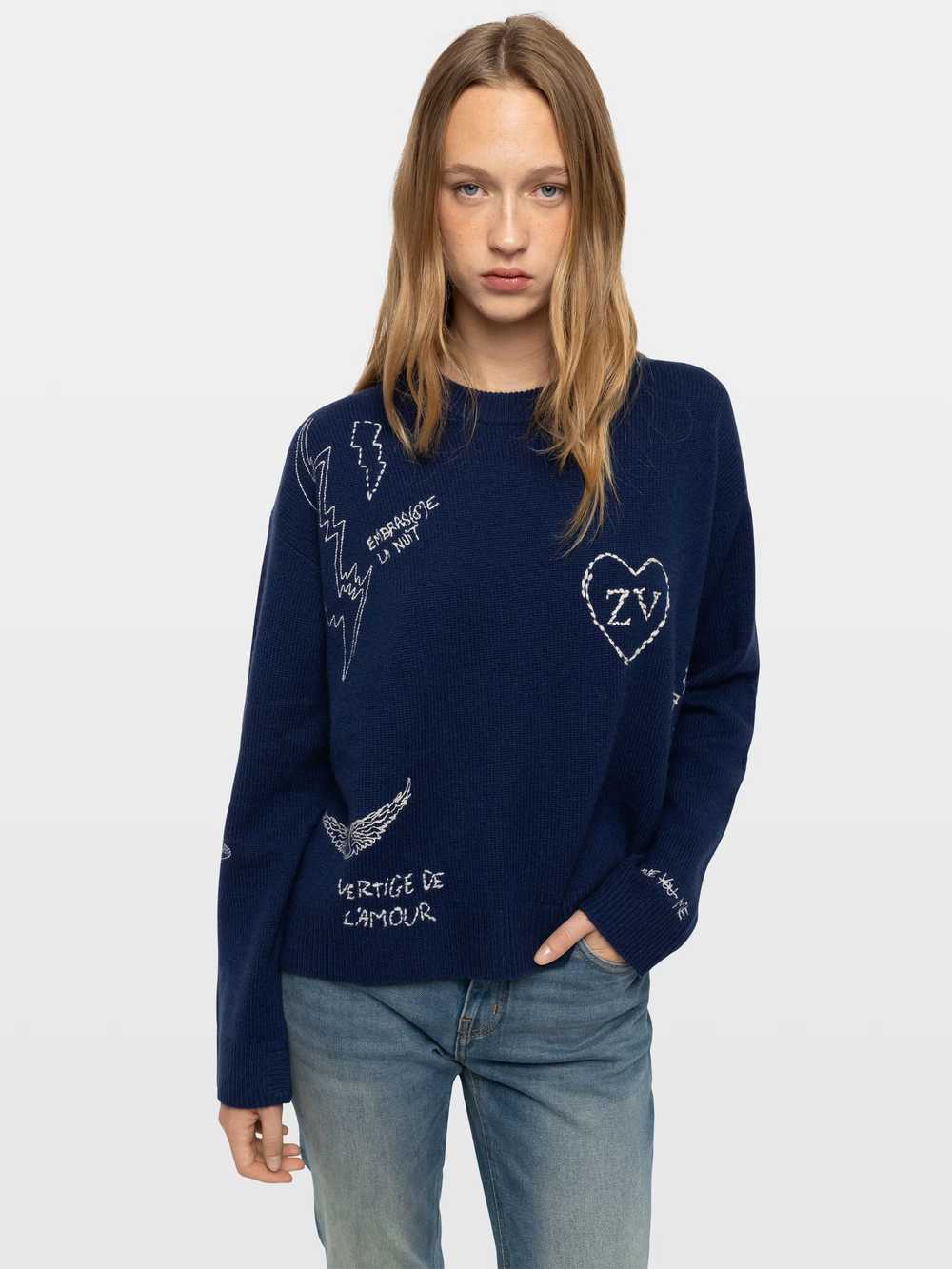 Zadig & Voltaire Markuz Cashmere Jumper, Marine.