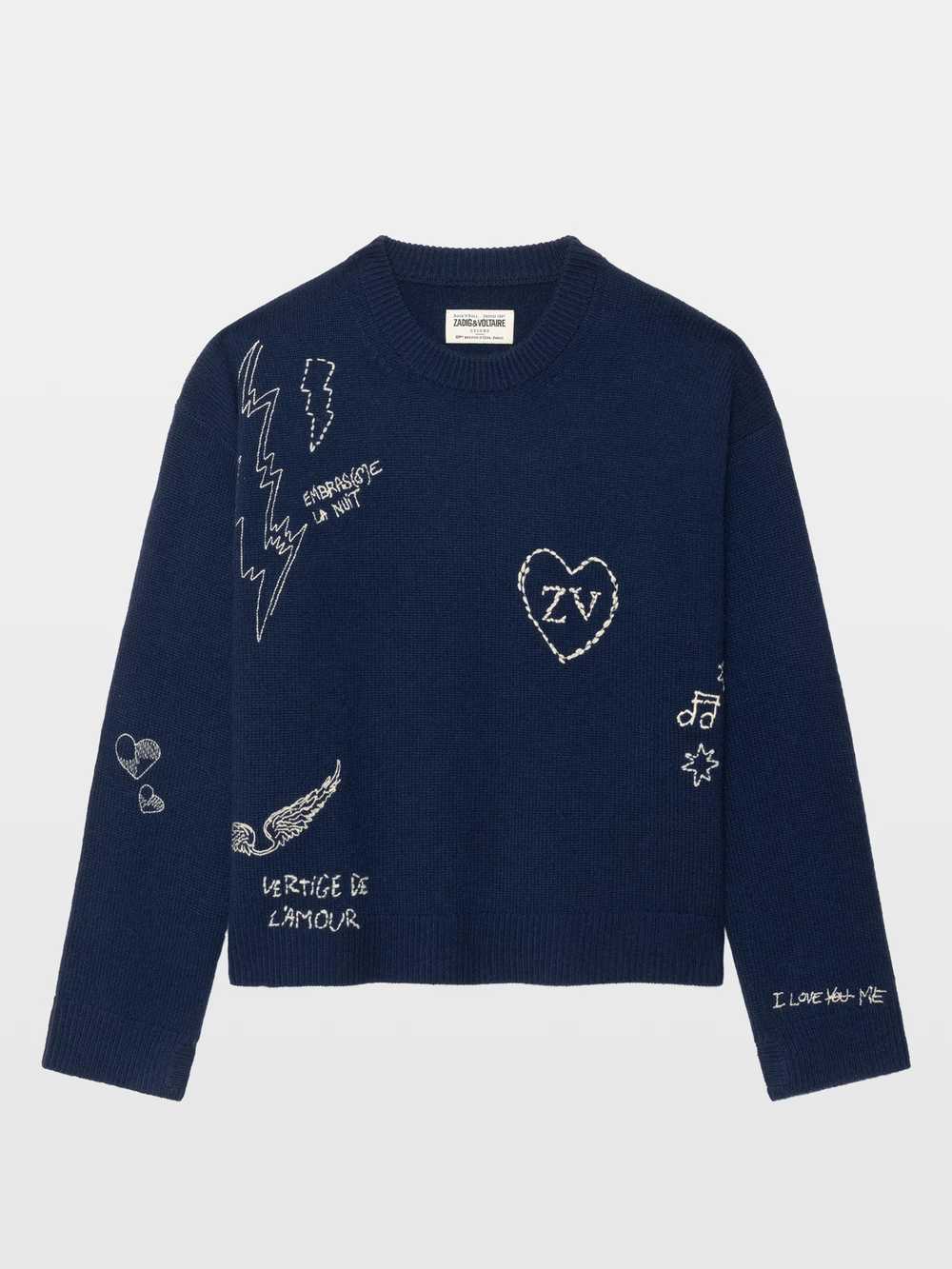 Zadig & Voltaire Markuz Cashmere Jumper, Marine.