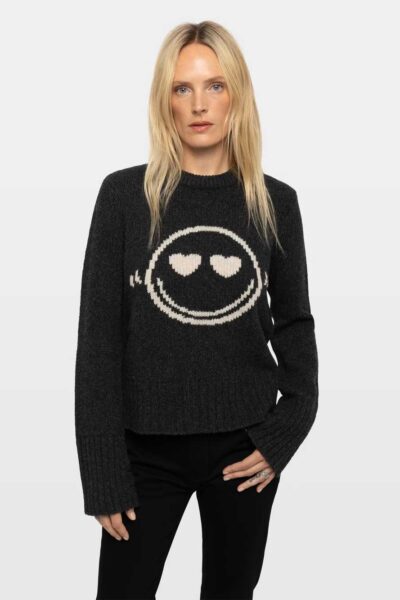 Zadig & Voltaire Malty Jumper Merino Wool, Anthracite.