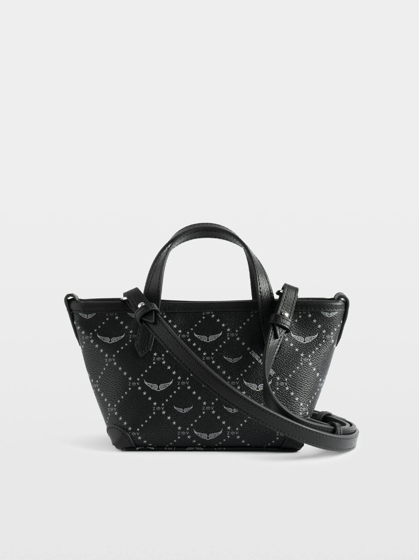 LWBA04430_BLACK_BACK_69314db90e84c Zadig & Voltaire Z Shopper Mini Arty Tag Bag, Black