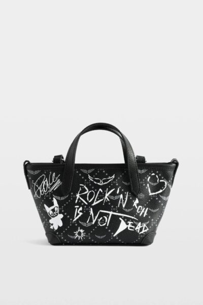 Zadig & Voltaire Z Shopper Mini Arty Tag Bag, Black