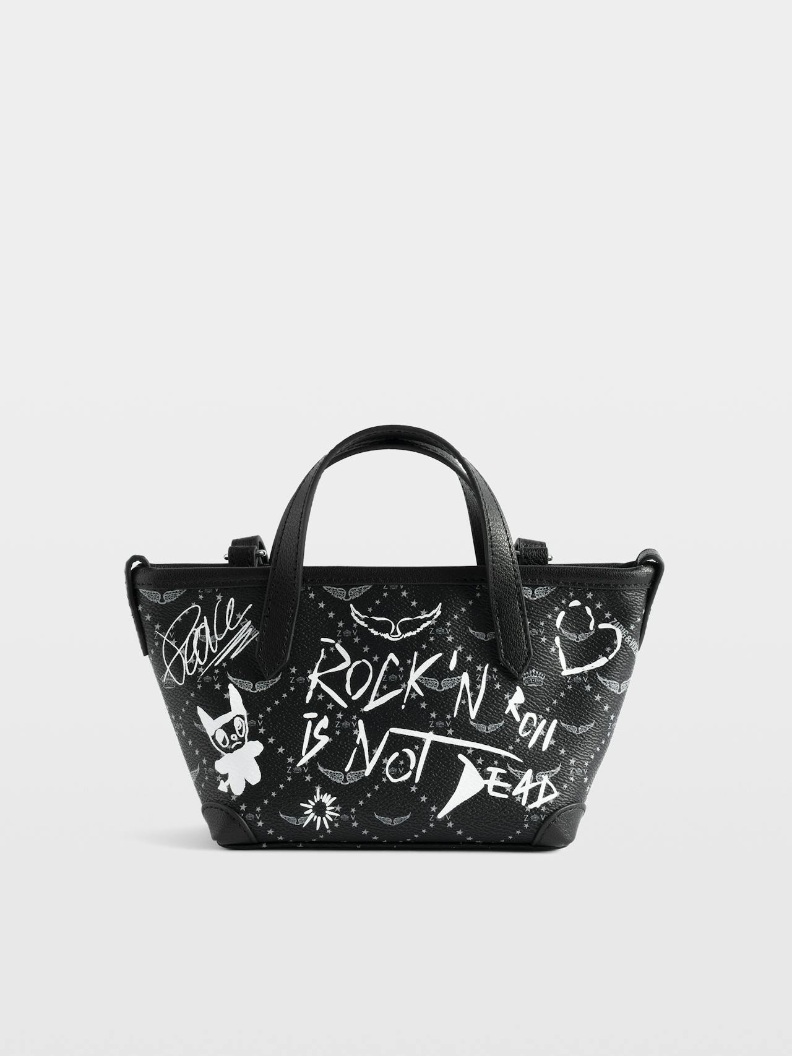 LWBA04430_BLACK_PACKSHOT_69314dc671f72 Zadig & Voltaire Z Shopper Mini Arty Tag Bag, Black
