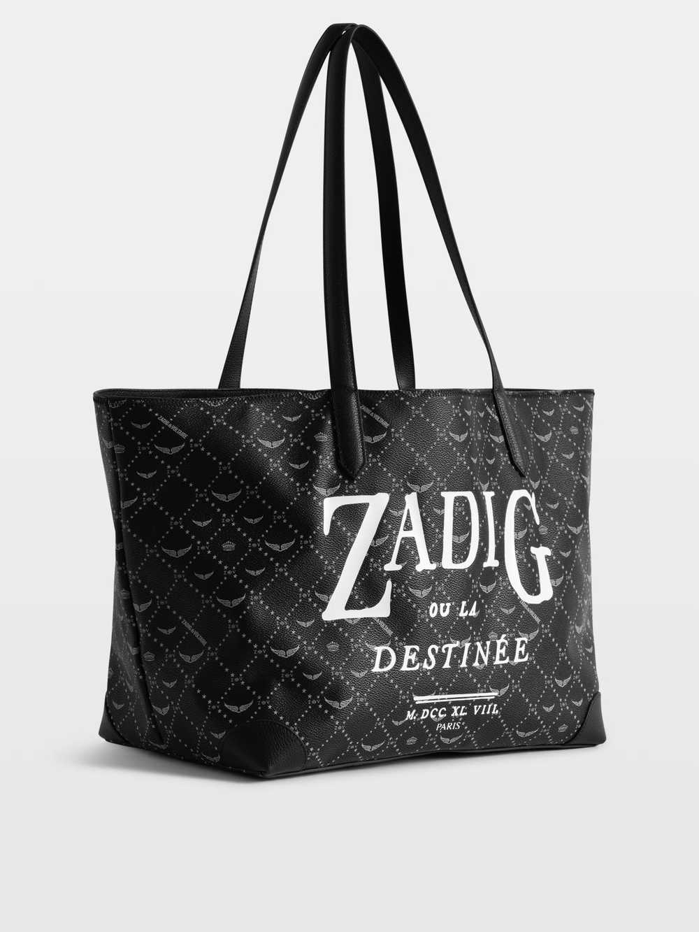 LWBA04512_BLACK_ADDI_3_6a7c3e499f4fb.jpg Zadig & Voltaire Z Shopper XL Monogram Book Tag Bag, Black.