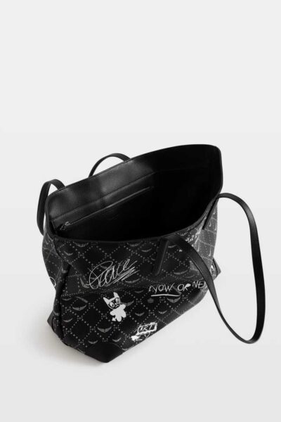 Zadig & Voltaire Z Shopper Arty Tag Bag, Black.