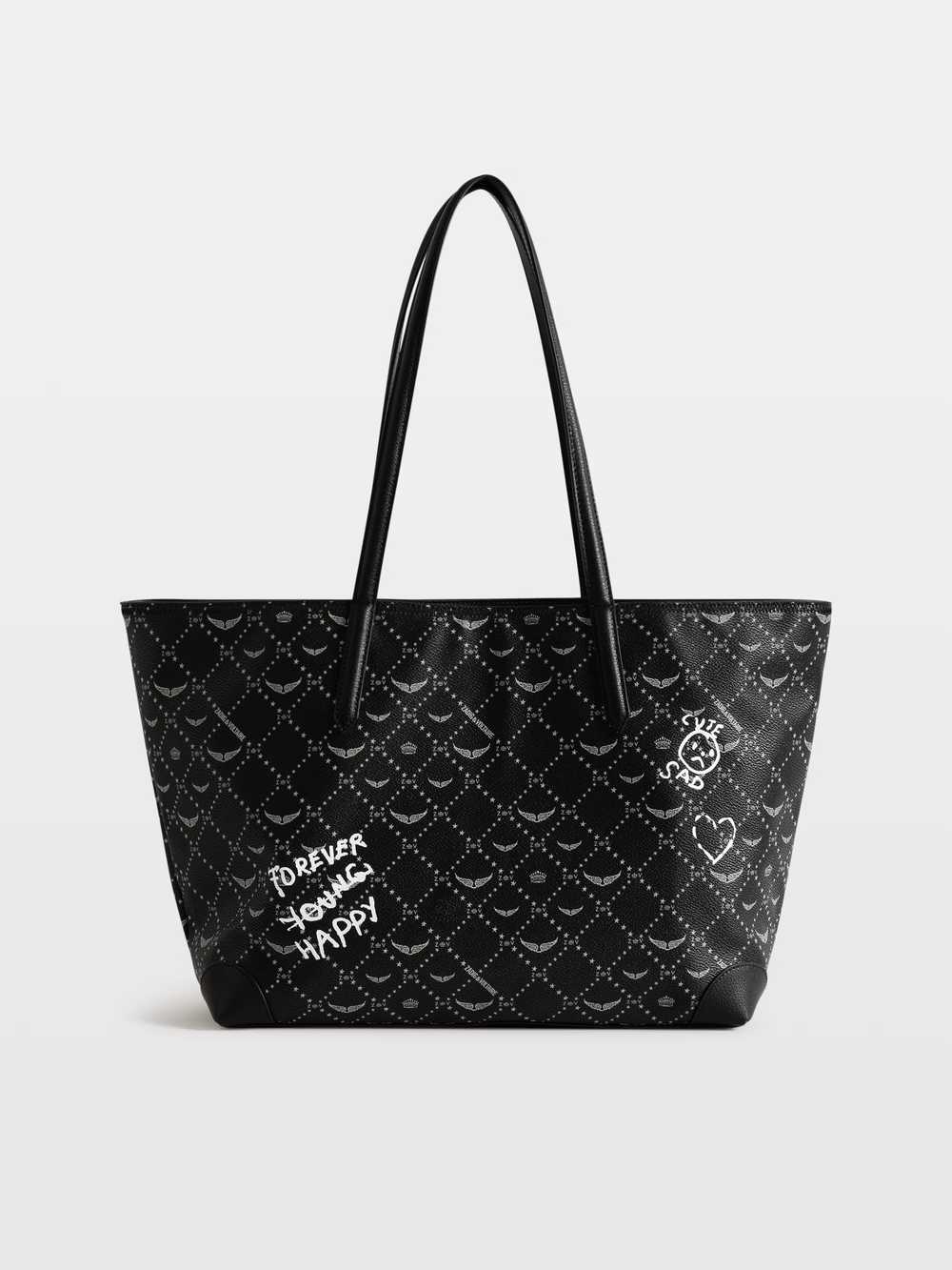 LWBA04520_BLACK_BACK_6a7c3e4f9dd53.jpg Zadig & Voltaire Z Shopper Arty Tag Bag, Black.