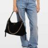 Zadig & Voltaire Jim Bag Suede, Black gold.