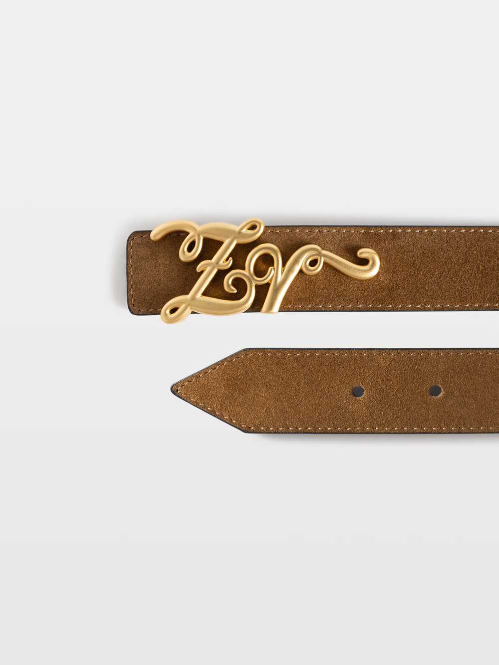Zadig & Voltaire ZV Reversible Belt, Cognac.