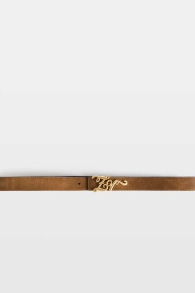 Zadig & Voltaire ZV Reversible Belt, Cognac.