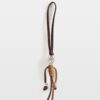 Zadig & Voltaire Skul;l Keyring, Deep Purple.