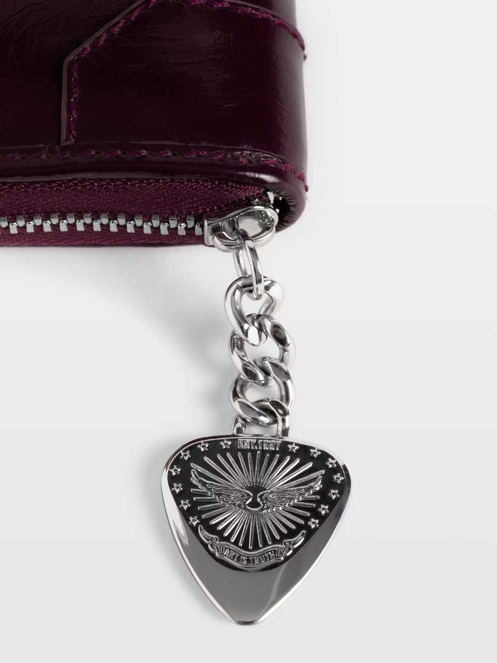 LWSG03813_DEEP_PURPLE_ADDI_2_6a7adeeb30ddb.jpg Zadig & Voltaire Sunny Mini Vintage Patent Wallet, Deep Purple.