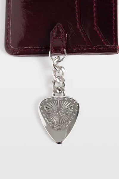 Zadig & Voltaire Sunny Pass Vintage Patent Card Holder, Deep purple.