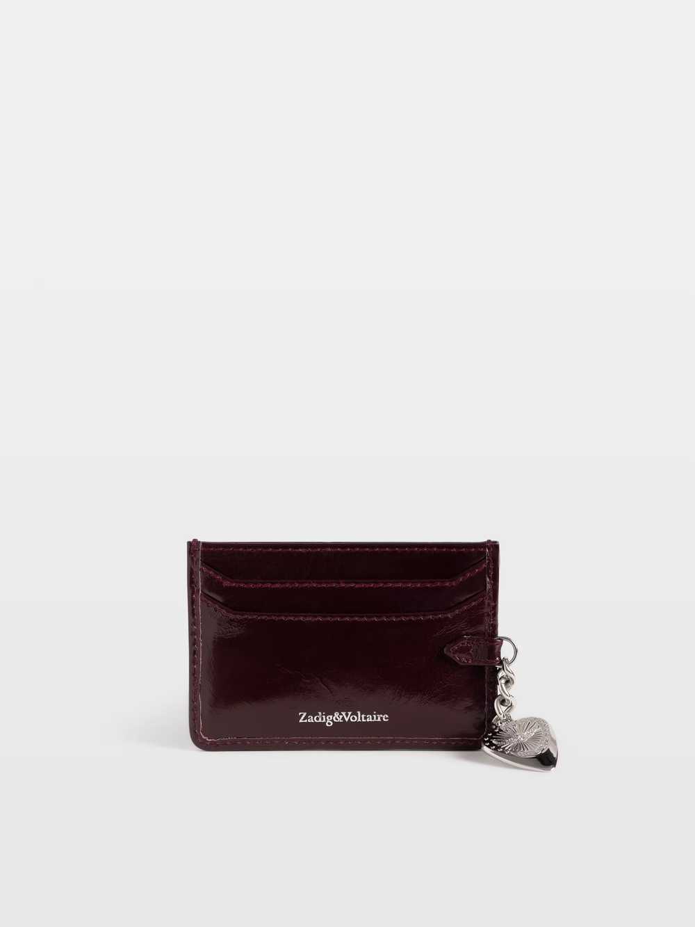 LWSG03814_DEEP_PURPLE_BACK_6a7c3d2ecdd32.jpg Zadig & Voltaire Sunny Pass Vintage Patent Card Holder, Deep purple.