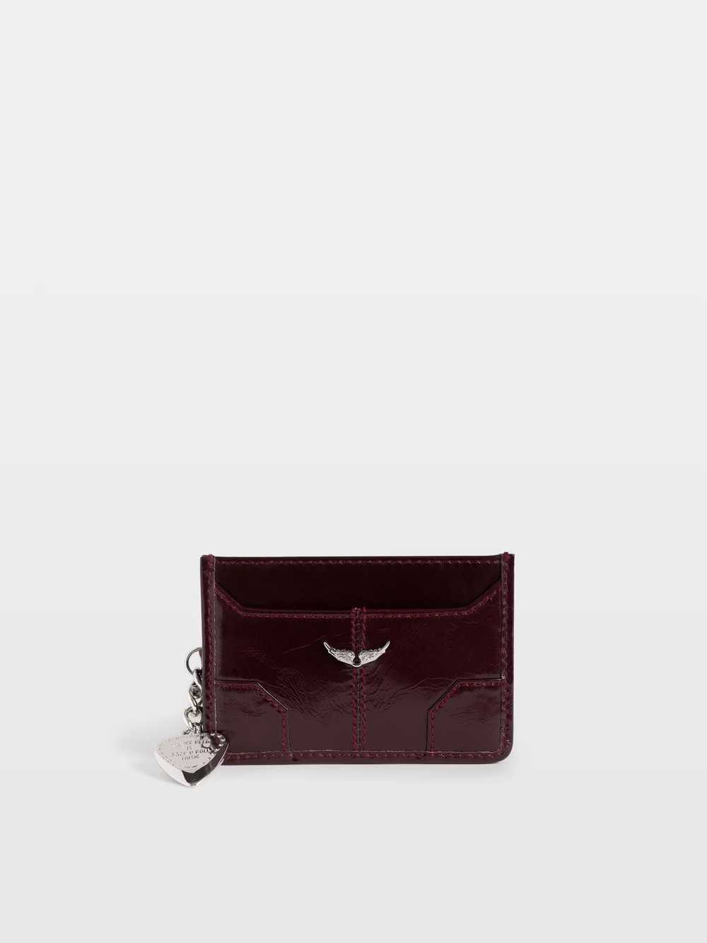 LWSG03814_DEEP_PURPLE_PACKSHOT_6a7c3d24dbce7.jpg Zadig & Voltaire Sunny Pass Vintage Patent Card Holder, Deep purple.