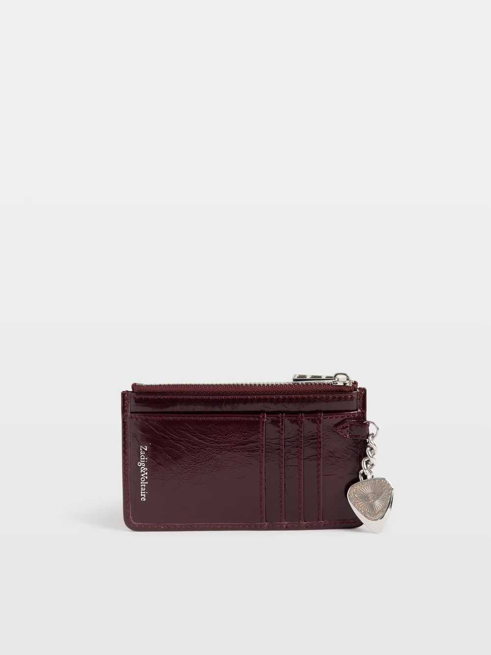 LWSG03815_DEEP_PURPLE_BACK_6a7c3d22cf659.jpg Zadig & Voltaire Sunny Card Vintage Patent Card Holder, Deep purple.