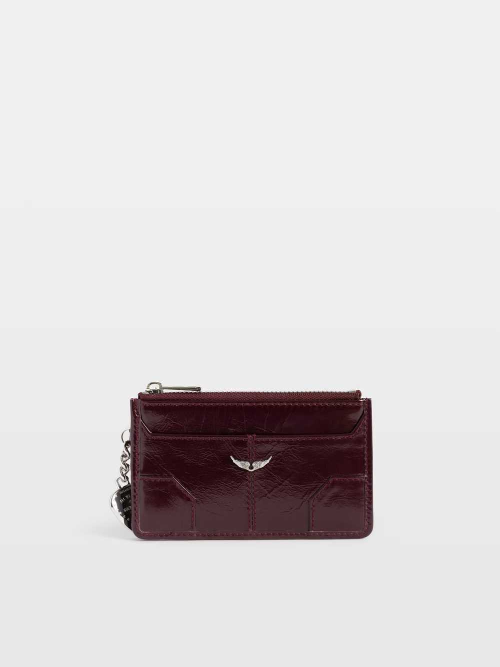 LWSG03815_DEEP_PURPLE_PACKSHOT_6a7c3d2830738.jpg Zadig & Voltaire Sunny Card Vintage Patent Card Holder, Deep purple.