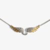 Zadig & Voltaire Rock Feather Necklace, Matt Gold.