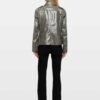 Zadig & Voltaire Veram Leather Jacket, Medium Grey.