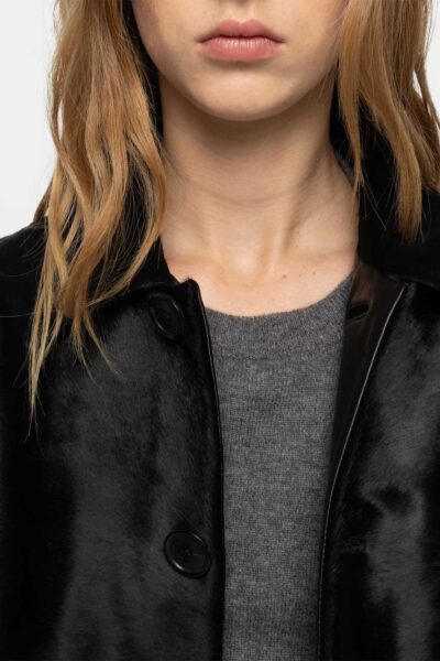 Zadig & Voltaire Lessa Leather Jacket, Black.