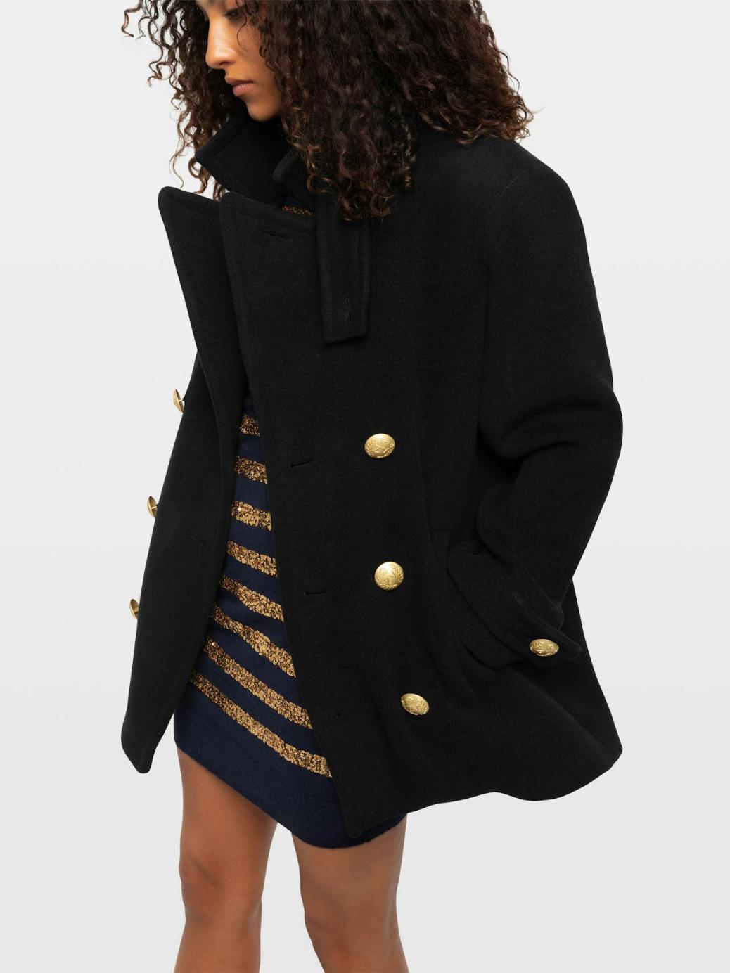 Zadig & Voltaire Mollysa Coat, Black.