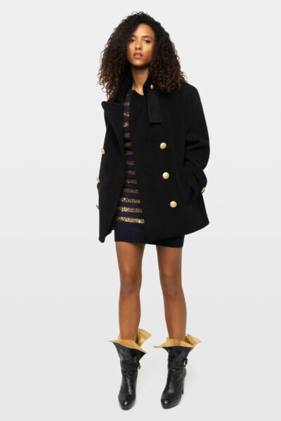 Zadig & Voltaire Mollysa Coat, Black.