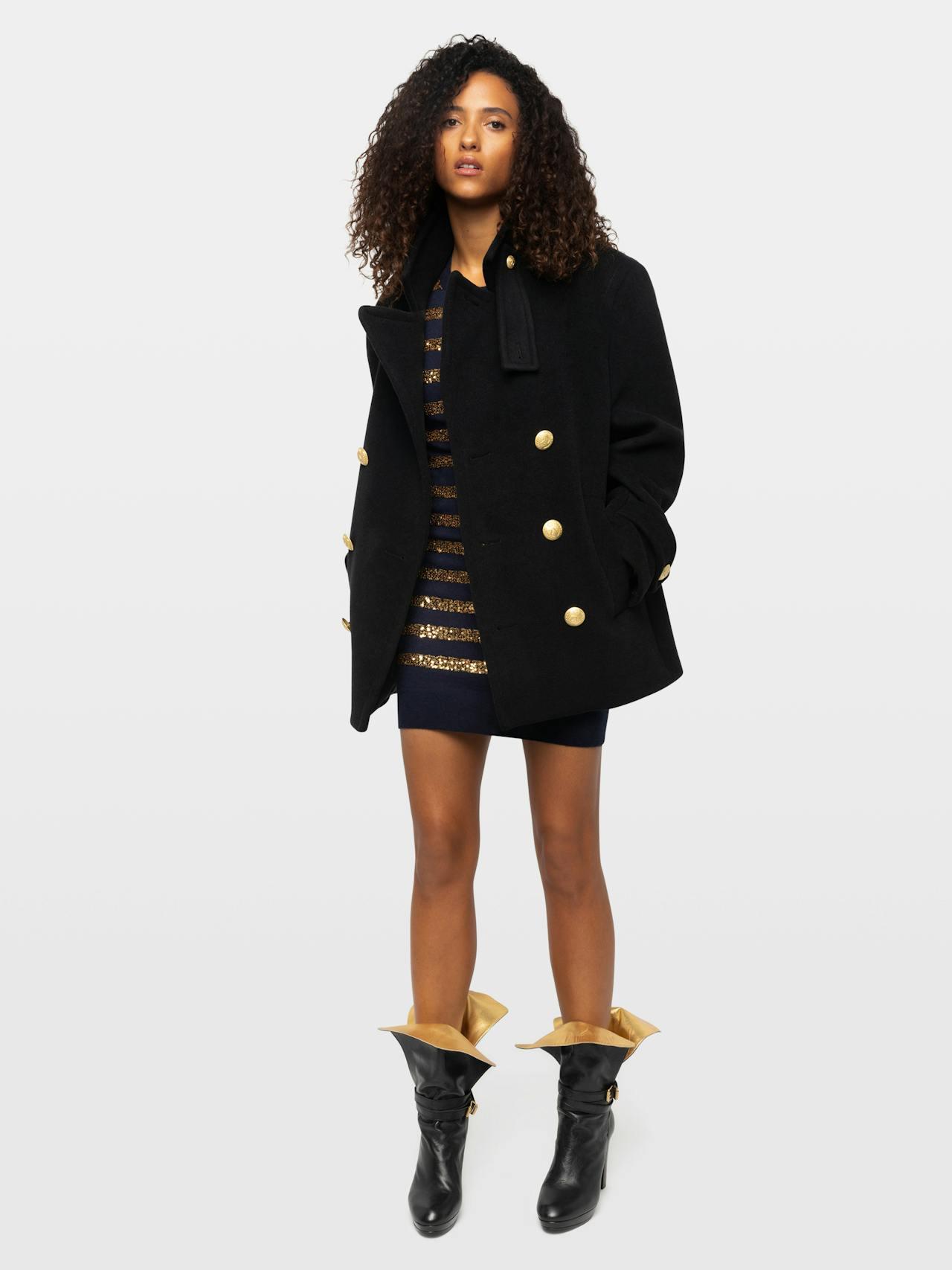Zadig & Voltaire Mollysa Coat, Black.
