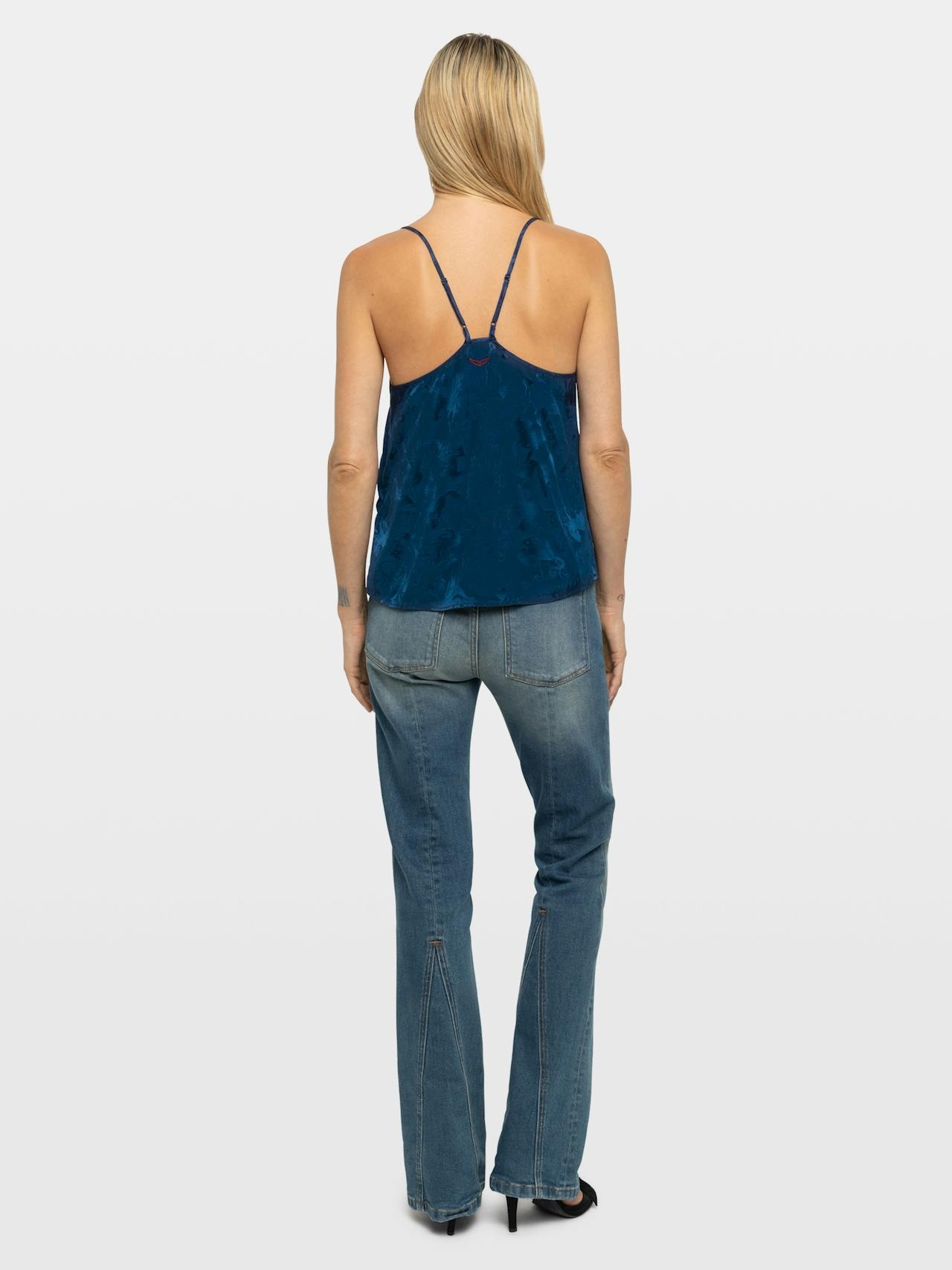 Zadig & Voltaire Cespa Silk Camisole, Marine.
