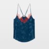 Zadig & Voltaire Cespa Silk Camisole, Marine.