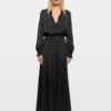 Zadig & Voltaire Rayado Satin Dress, Black.