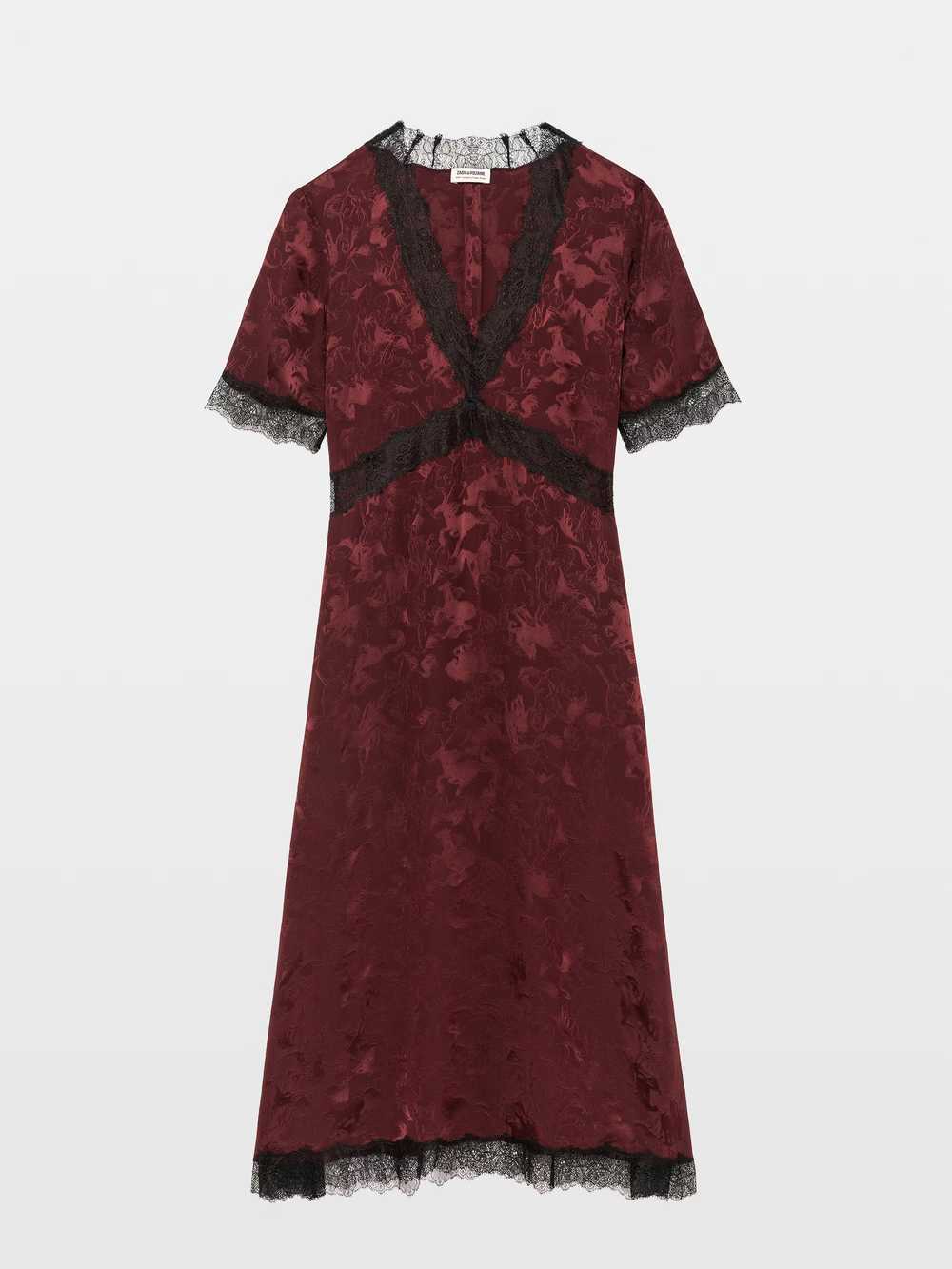 WWDR02715_CHERRY_PACKSHOT_6a575a365893a.jpg Zadig & Voltaire Redoxal Dress Silk, Cherry.