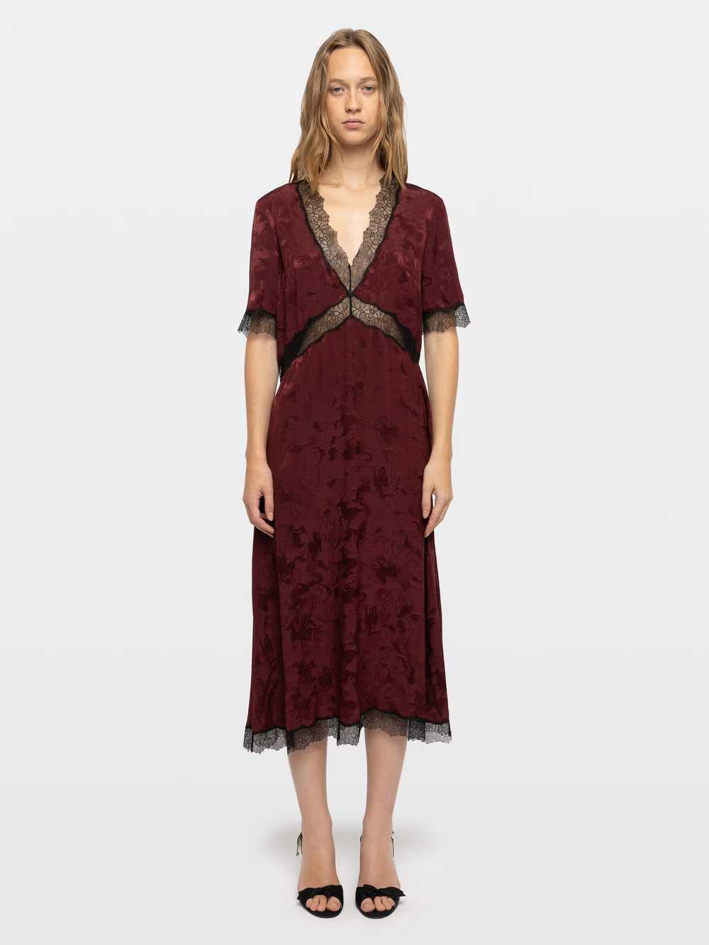 WWDR02715_CHERRY_SHOOTING_6a5760414d808.jpg Zadig & Voltaire Redoxal Dress Silk, Cherry.