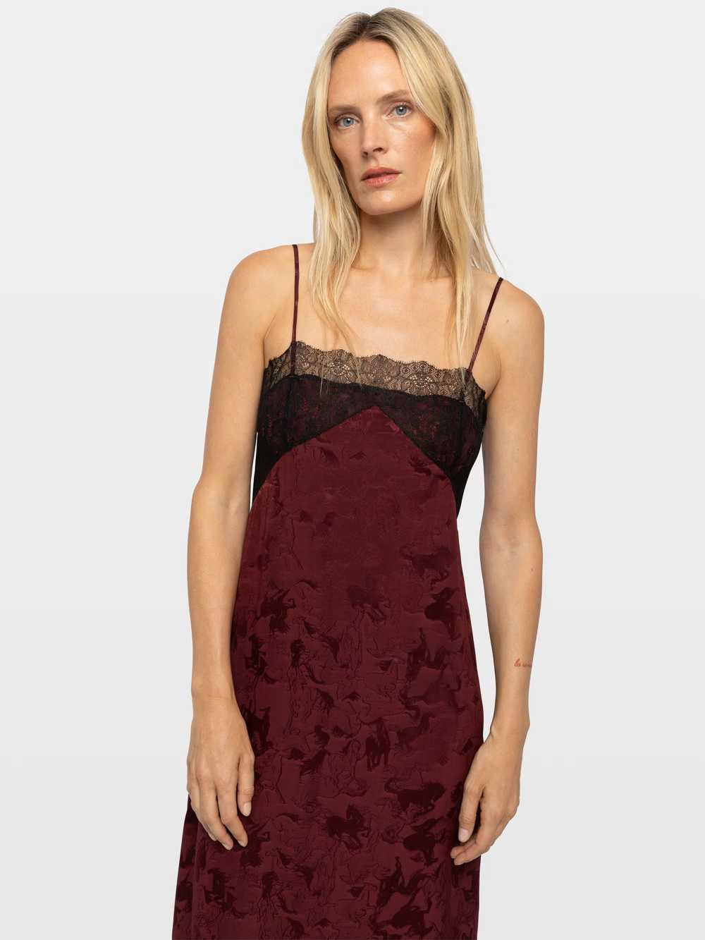 Zadig & Voltaire Ridar Silk Dress, Cherry.